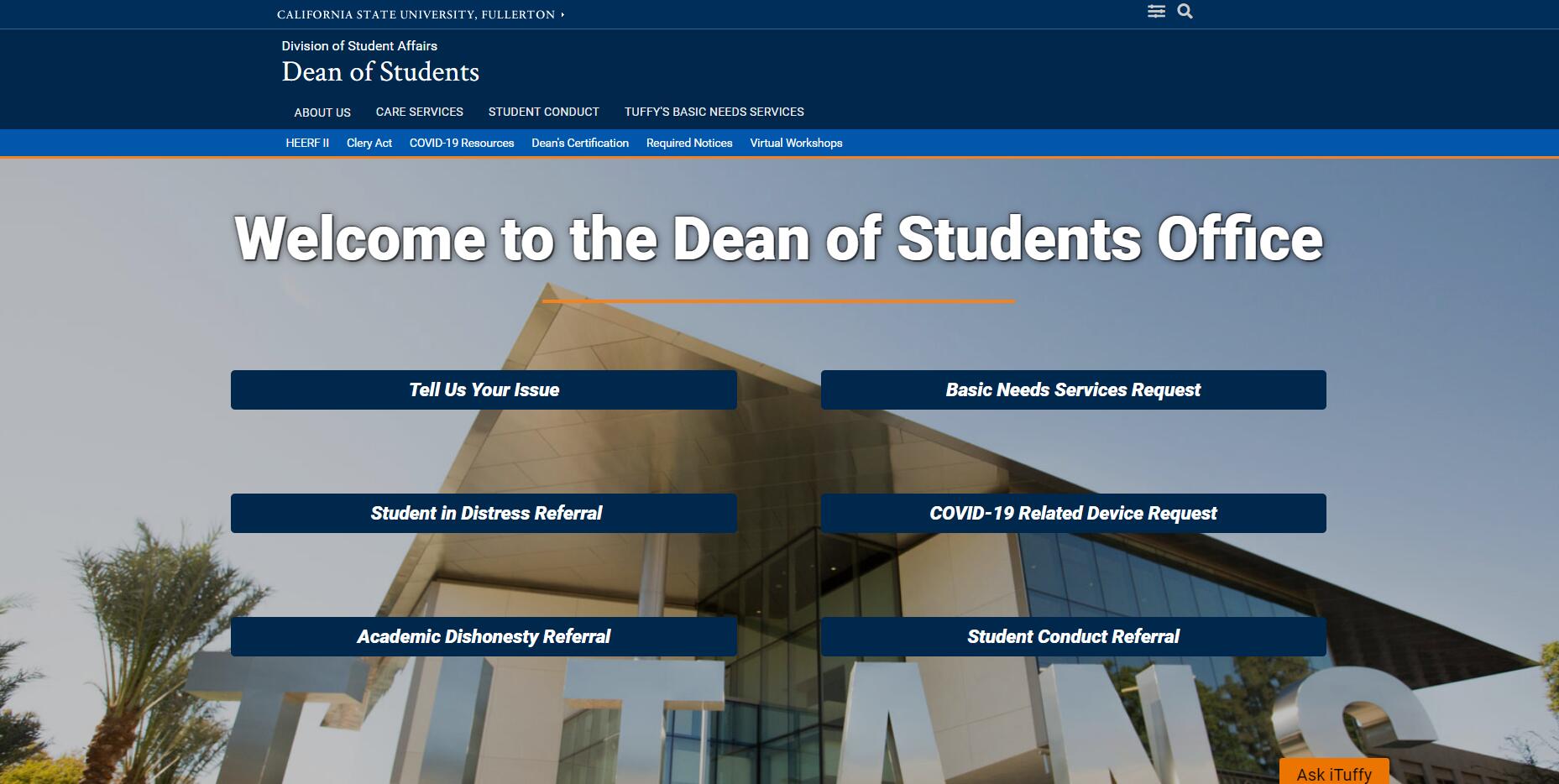 Dean of Students Office - Cal State Fullerton